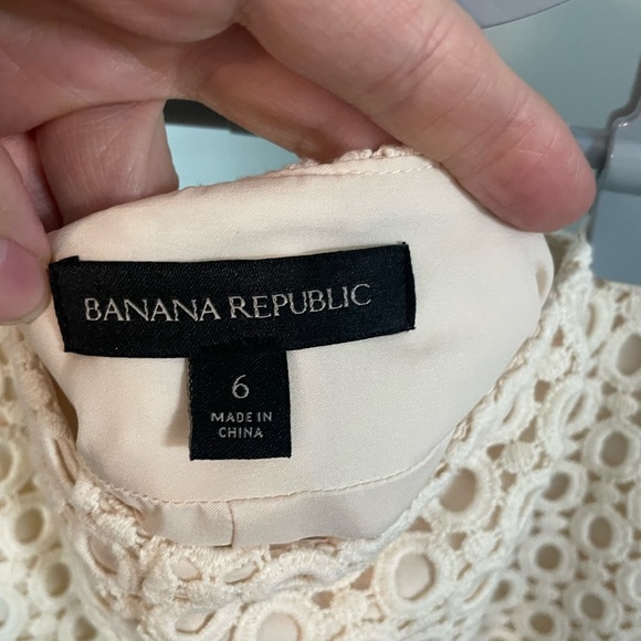 Banana Republic Lace Shorts -‎ cream size 6 - Picture 4 of 9